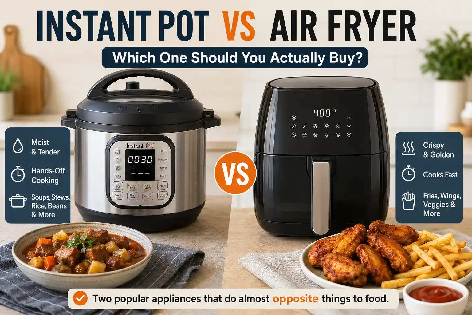 Instant Pot vs Air Fryer: Which One Should You Actually Buy?